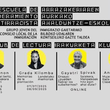Arrazakeriaren aurkako alduntze-eskola: Irakurketa-kluba, "Memorias de plantación" Alondigako Mediatekan