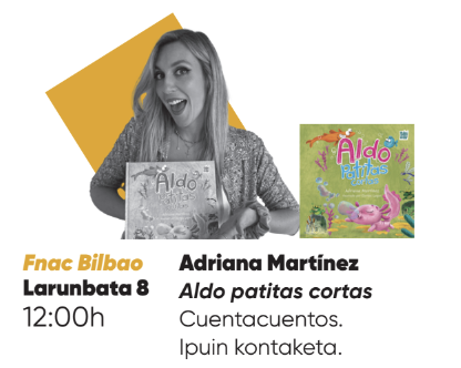 Aldo patitas cortas liburuaren ipuin kontaketa Fnacen