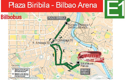 Autobus zerbitzu berezia Bilbao Basket - Baskonia taldeen arteko partidurako