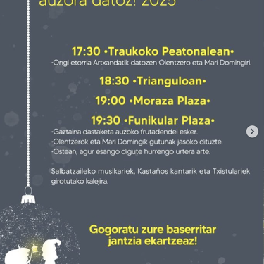 Mari Domingi eta Olentzero Uribarrin  🙌🎄🎁