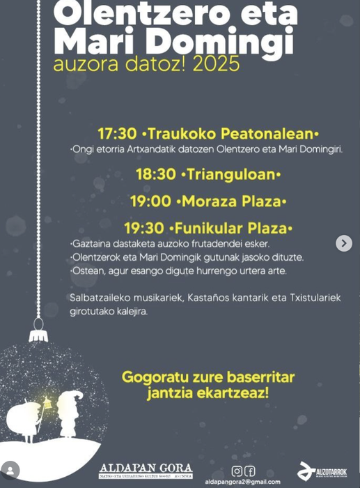 Mari Domingi eta Olentzero Uribarrin  🙌🎄🎁