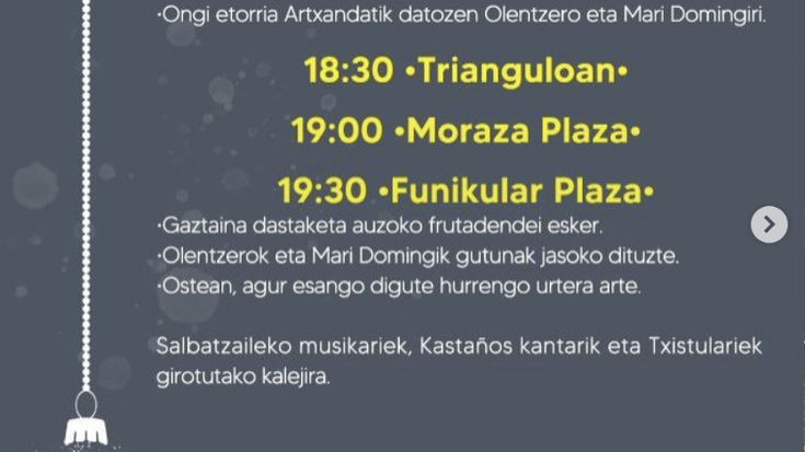 Mari Domingi eta Olentzero Uribarrin  🙌🎄🎁