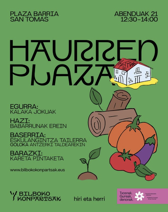 SAN TOMAS eguna 🌶🍾 HAURREN PLAZA Plaza Berrian