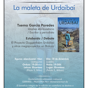 "La maleta de Urdaibai" liburuaren aurkezpena Ekoetxean