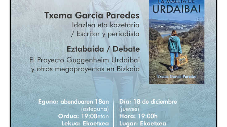 "La maleta de Urdaibai" liburuaren aurkezpena Ekoetxean