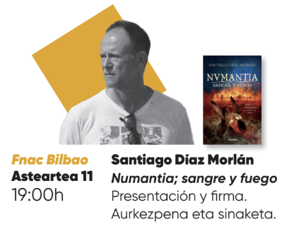 Numantia; sangre y fuego liburuaren aurkezpena eta sinaketa Fnacen
