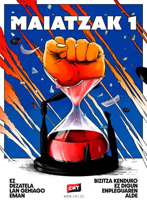 CNT sindikatuaren manifestazioa