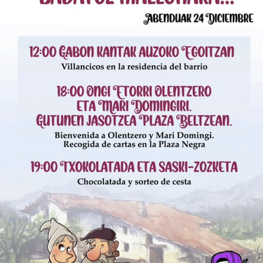 Olentzero eta Mari Domingi Mallonan!!