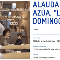 ALAUDA RUIZ DE AZÚAren “LOS DOMINGOS” Alondigako Golem Zinemetan