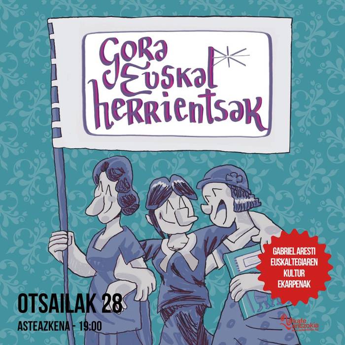 "Gora euskal herrientsak" Asisko Urmenetaren komiki aurkezpena