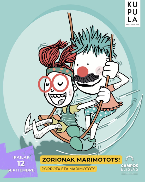 "Zorionak Marimotots!" ikuskizuna Campos Eliseos antzokian