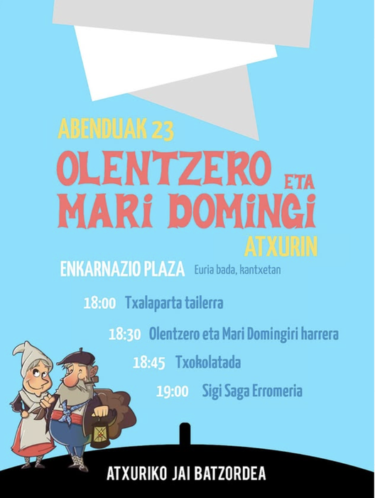 Olentzero eta Mari Domingi Atxurin 🎁🎉❄️