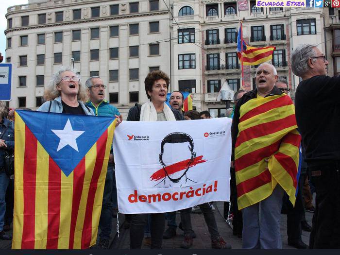 Kataluniako Gobernuari eta Herriari babesa emateko ekintzak
