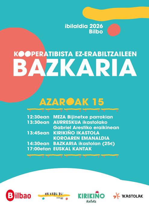 IBILALDIA 2026: KOOPERATIBISTA EZ-ERABILTZAILEEN BAZKARIA Kirikiño Ikastolan