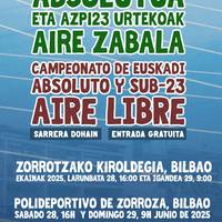Euskadiko Txapelketa Absolutua eta Sub23 txapelketa Zorrotzako kiroldegian