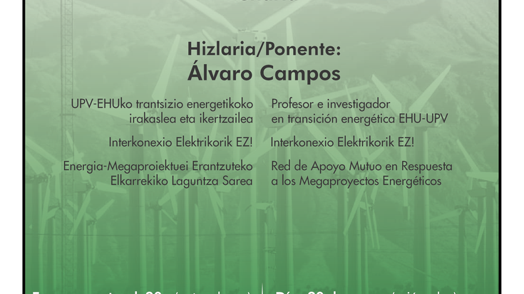 HITZALDIA:‘Megaproyectos y transición energética corporativa’