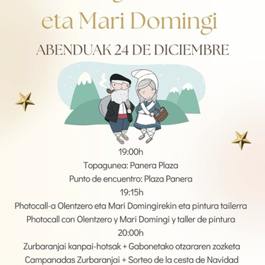 Olentzero eta Mari Domingi Zurbaranen!🎄🎁✨️