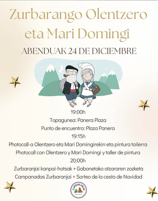 Olentzero eta Mari Domingi Zurbaranen!🎄🎁✨️