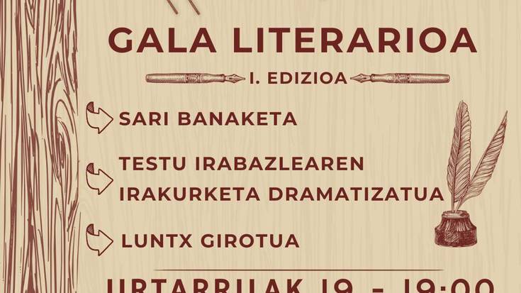 Xirimiri espazioaren I. Gala Literarioa