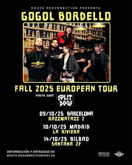 GOGOL BORDELLO + SPLIT DOGS Santana27 Aretoan (Sala Gold)