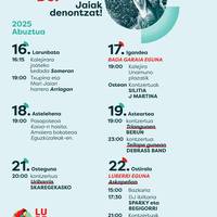 LUBERRI Konpartsaren programazioa