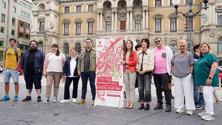 Bilboko herritarrek euskaltegietan matrikulea egitea gura dau Bilboko Udalak