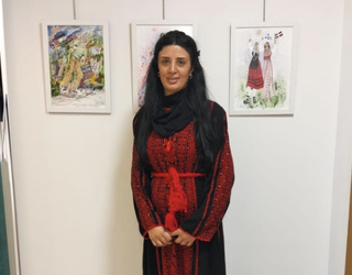 Rouhaifa Kassem artista palestinarraren erakusketa ikusgai dago Errondabiden