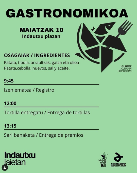 ❤️💚💛 INDAUTXUKO JAIAK 2025! 💜💙🖤 GASTRONOMIKOA